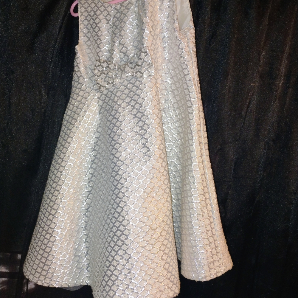 Elegant Silver Kids Dress
